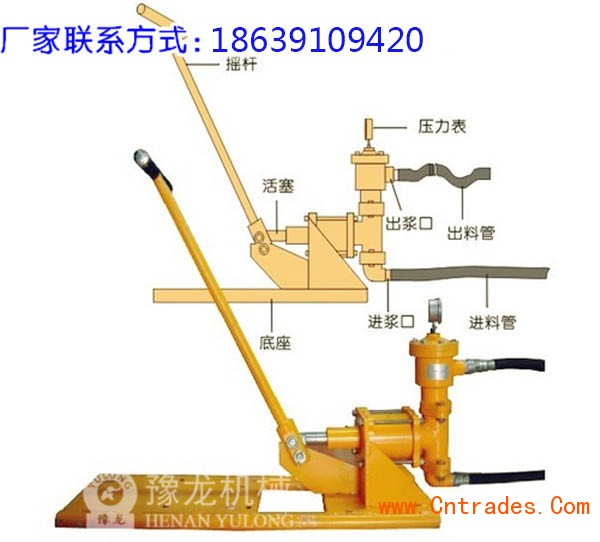 手动注浆泵工作原理图