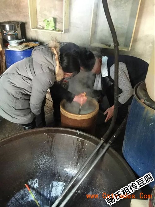 2月河北学员来学习卤水豆腐石膏豆腐和五香豆腐干三种豆制品技术